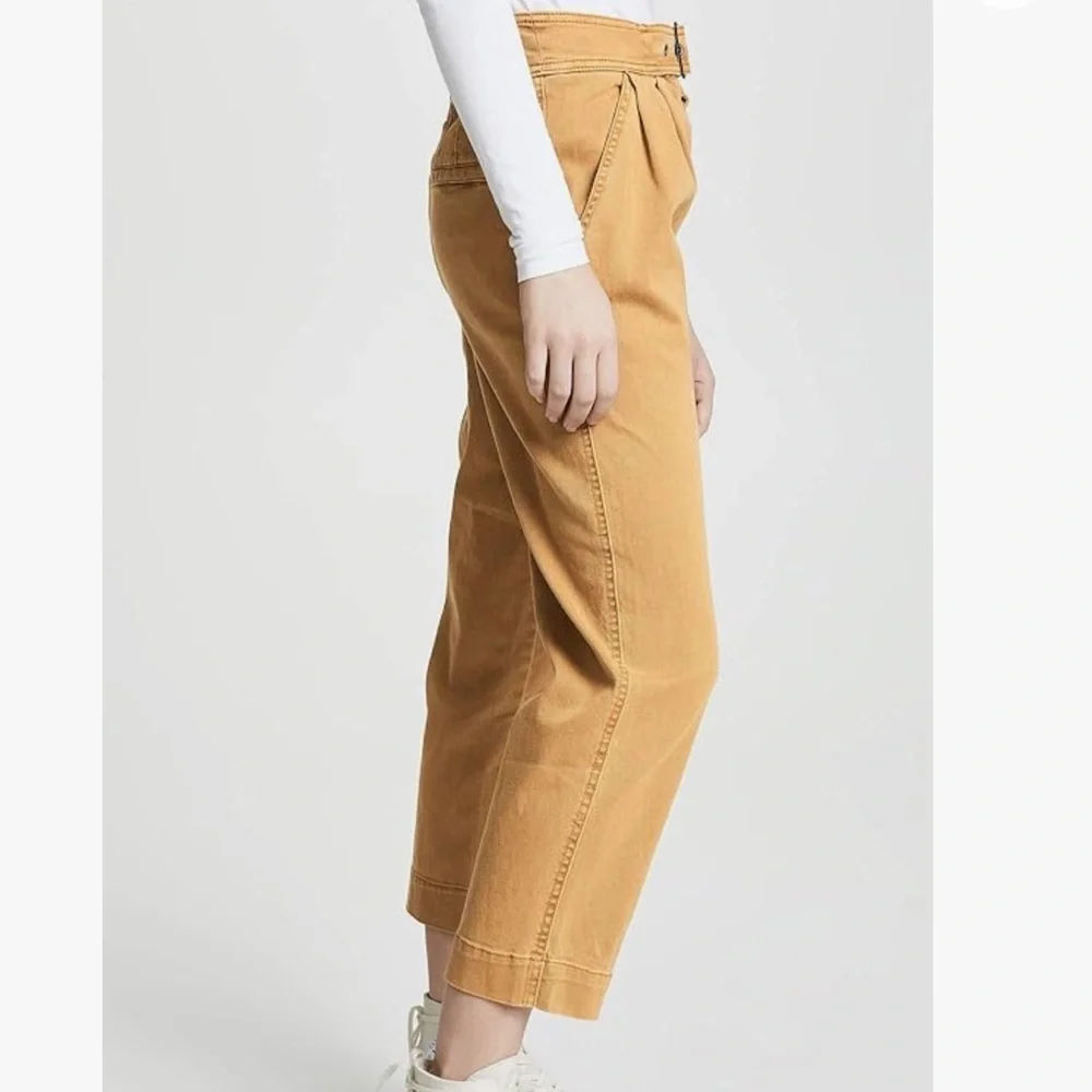 Free People Belted Waist Cropped Pants